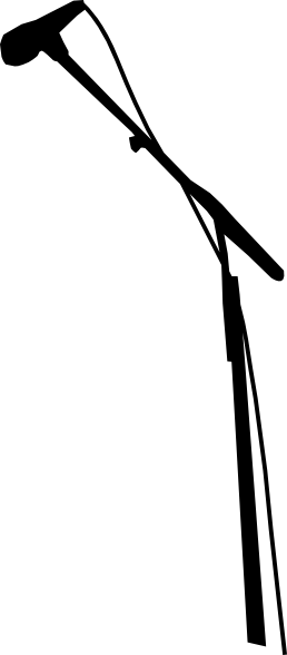 258x588 Microphone In Black By Ocal Clip Art