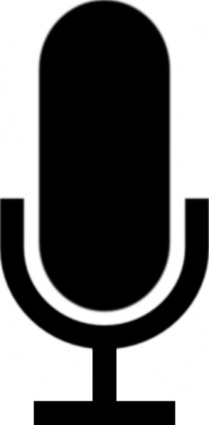 209x425 Microphone Silhouette Clipart