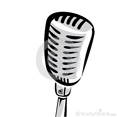 400x400 Vintage Mic Silhouette Clipart Of Black