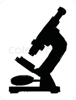 244x320 This Is A Microscope Silhouette Isolated On White Stock Vector