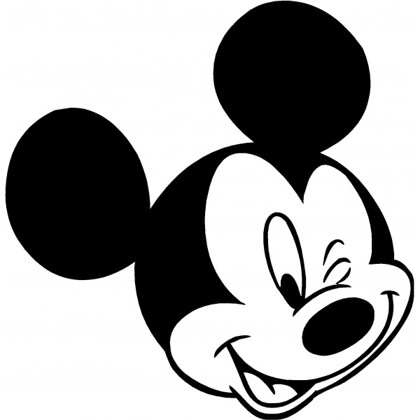 600x600 Mickey Mouse Clip Art Silhouette Free Clipart Images 7