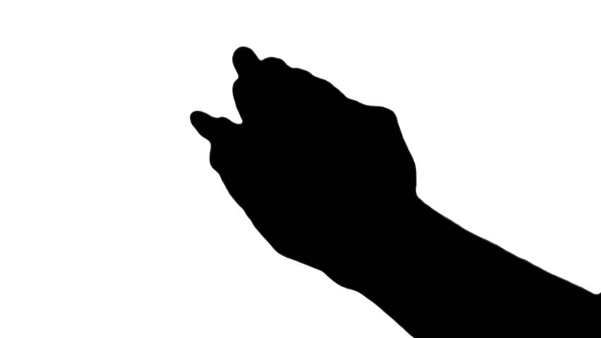 852x480 Middle Finger Silhouette