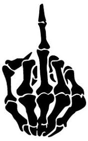 177x285 Image Result For Skull Middle Finger Cricut Middle