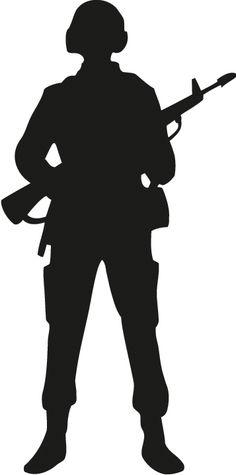 236x475 Military Silhouettes Free Graphics Clipart 12368 Soldier Salute