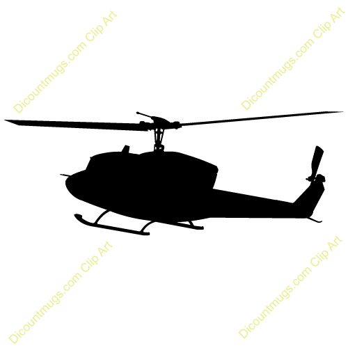 500x500 Helicopter Clipart Silhouette