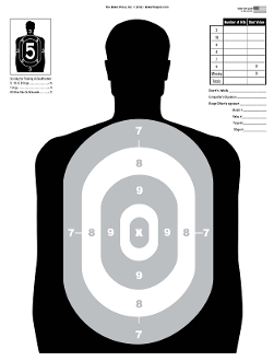 251x330 Silhouette Basic Shooting Target
