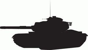 300x170 Military Wall Sticker Silhouette Army