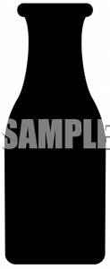 123x300 Free Clipart Image Silhouette Of A Milk Bottle