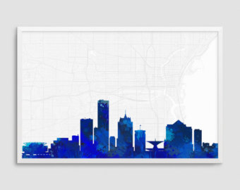 340x270 Milwaukee Watercolor Etsy