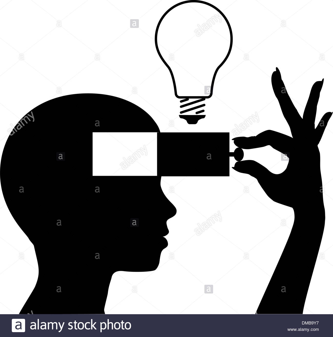 1300x1316 Open A Mind To Learn New Idea Education Stock Vector Art