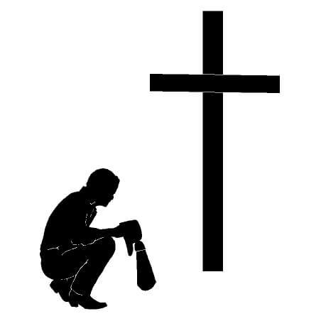 452x452 Profession Decal 0912 Coal Miner Praying Country Boy Customs Store