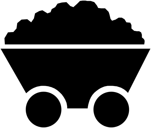 504x427 Coal Cart Silhouette Silhouettes, Cricut
