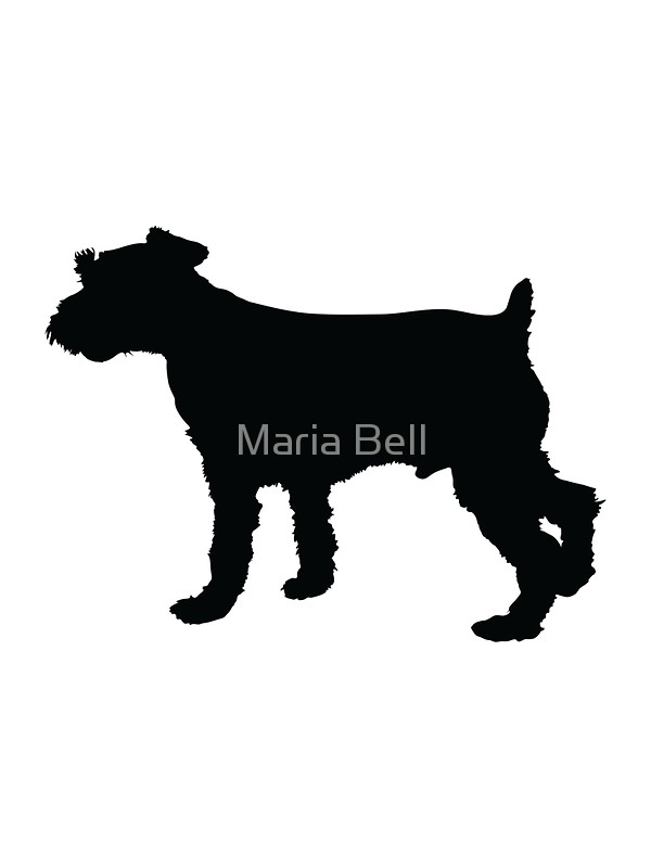 600x800 Schnauzer Silhouette Canvas Prints By Maria Bell Redbubble