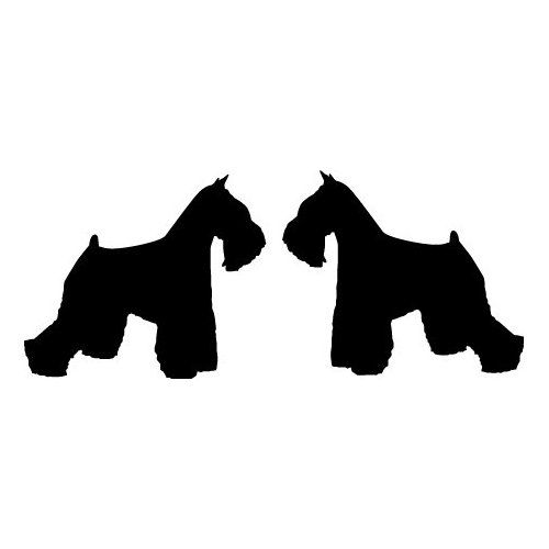 500x500 Schnauzer Silhouettes Home Makeover