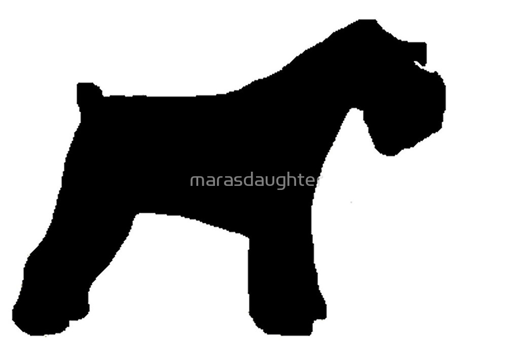1000x697 Miniature Schnauzer Silhouette By Marasdaughter Redbubble