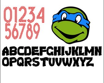340x270 Ninja Turtle Letters Etsy