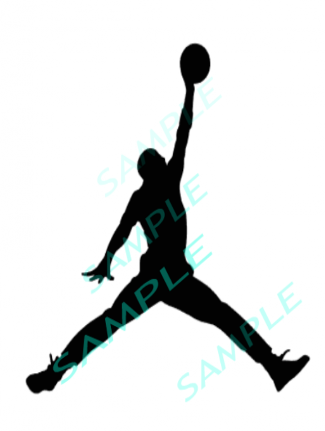 640x848 Air Jordan Basketball Player Cut File Silhouette Svg Instant