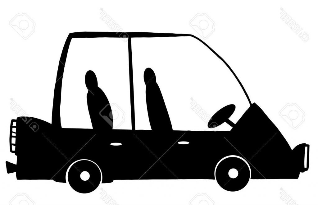 1024x659 Unique Mini Van Car Cartoon Silhouette Stock Vector Cdr