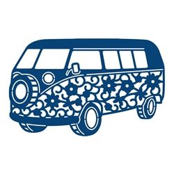 250x250 Camper Van Die From Tattered Lace Silhouette Cut