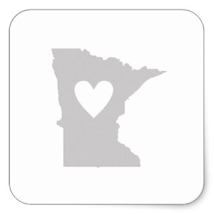 307x307 Minnesota Silhouette Stickers Zazzle