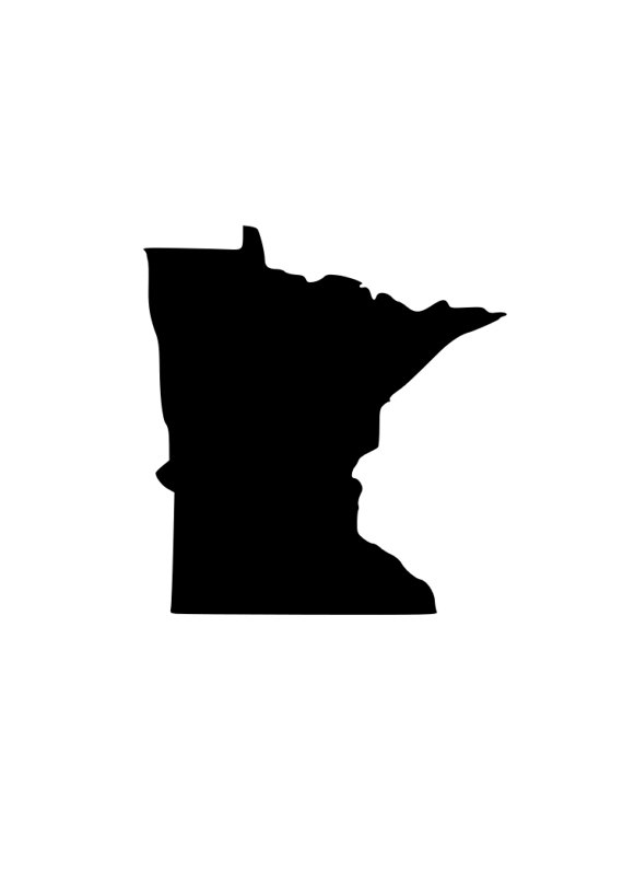 570x806 State Of Minnesota Mn Svg Outline Laptop Cup Decal Svg Digital