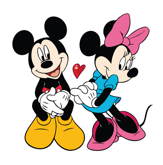 Minnie And Mickey Kissing Silhouette at GetDrawings | Free download