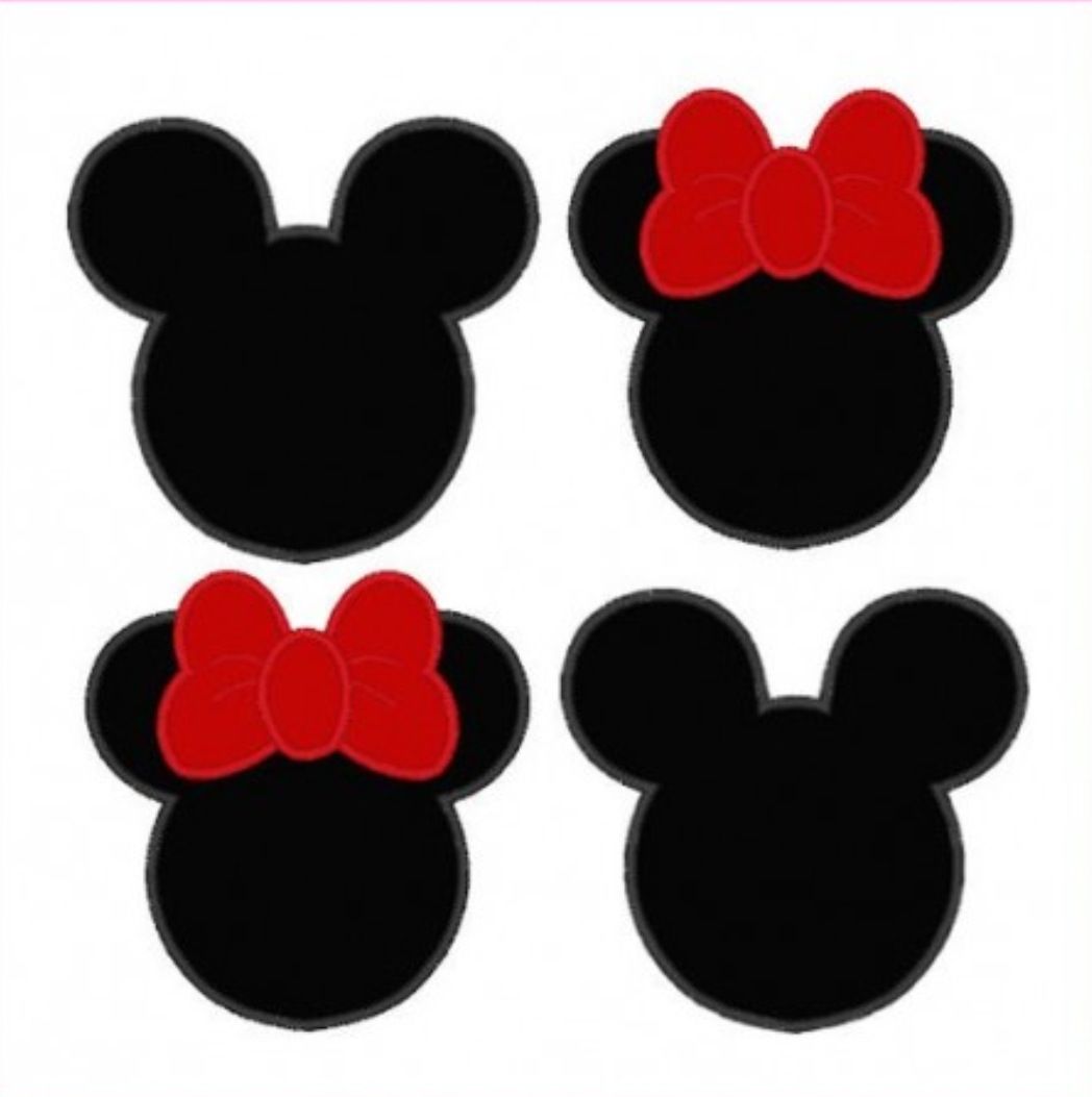 1048x1053 Minnie Amp Mickey Mouse Silhouettes Moldes Cajitas De Carton