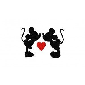 300x300 Free Embroidery Designs Mickey And Minnie Mouse Kissing Silhouette
