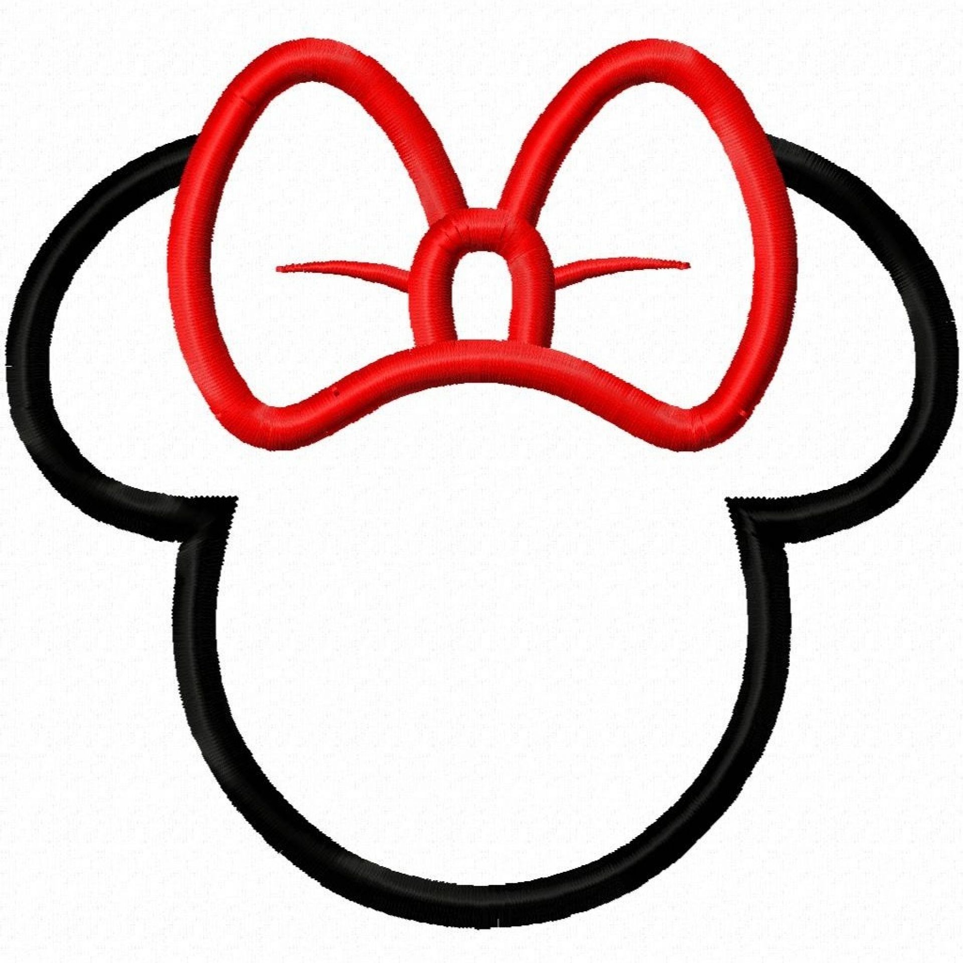 1920x1920 Minnie Mouse Bow Template