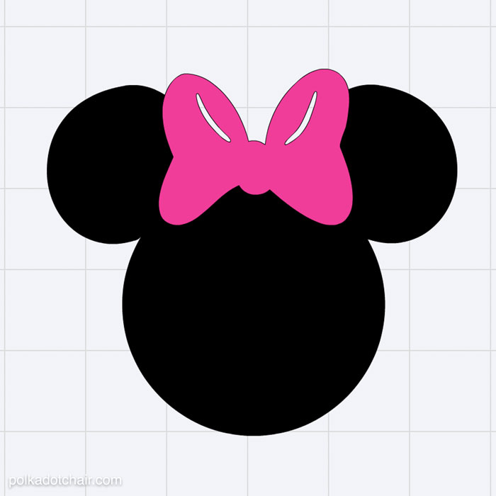 Minnie Mouse Face Silhouette at GetDrawings | Free download