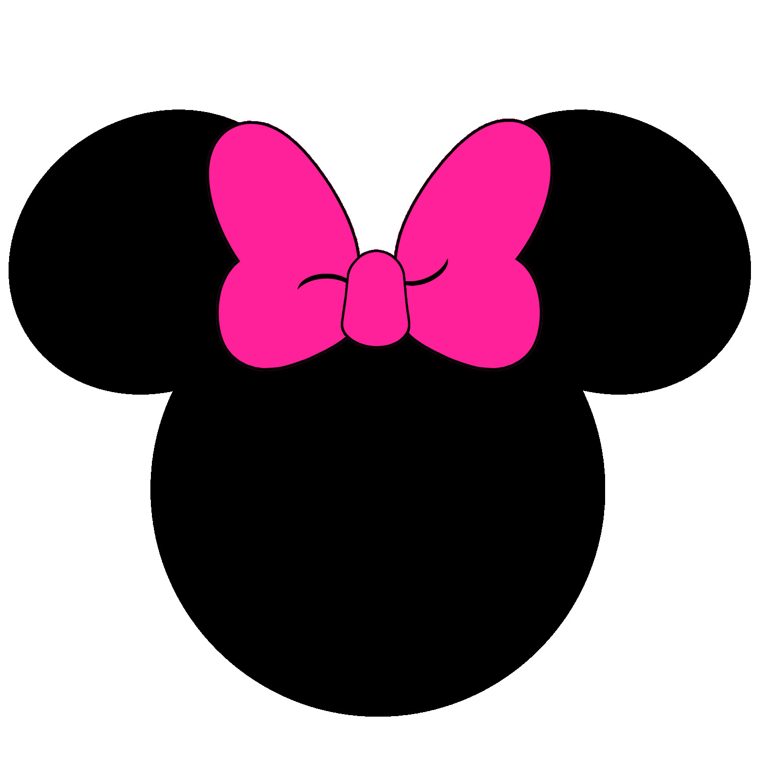 Minnie Mouse Head Silhouette at GetDrawings Free download