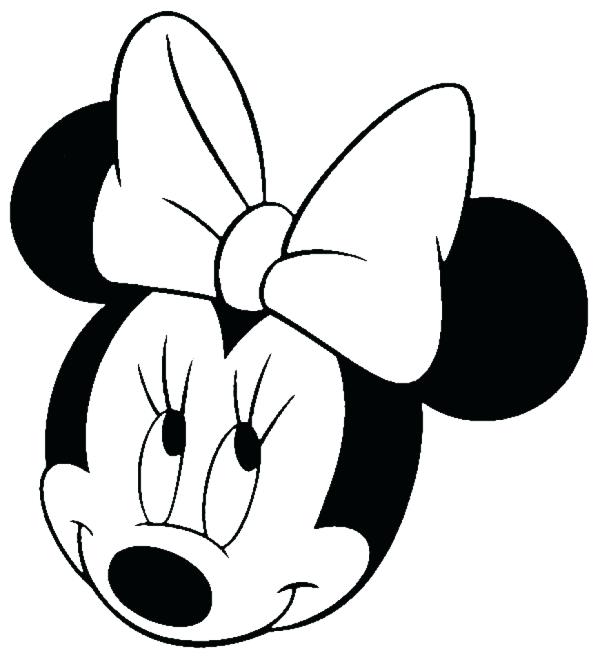 600x662 Mickey Head Outline