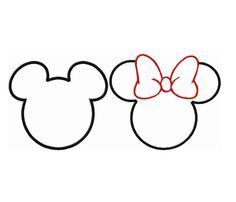 236x202 Printable Minnie Mouse Outline Style Minnie