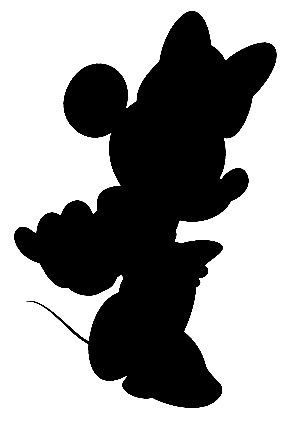 288x432 Minnie Silhouette Vector