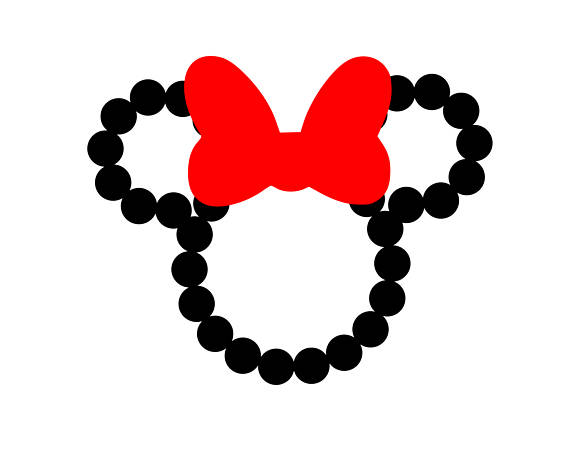 570x456 Minnie Mouse Outline Svg Disney Svg Minnie Mouse Svg Bow Svg