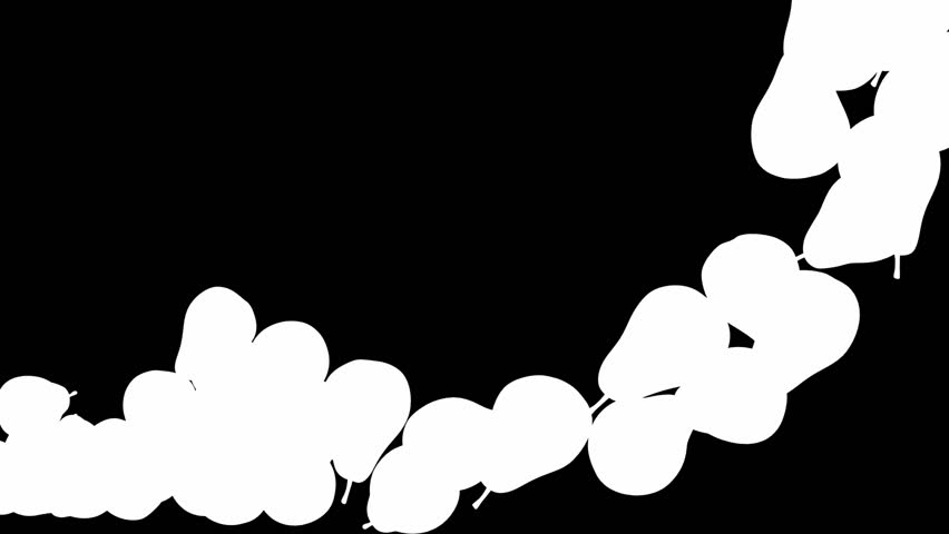 852x480 Group Of Bat Silhouettes Flying Across The Screen Stock Footage