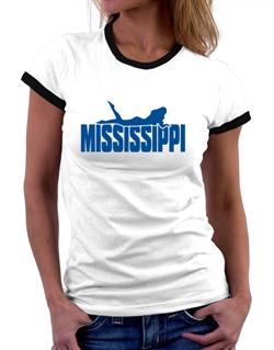 250x319 Silhouette Mississippi Men T Shirt