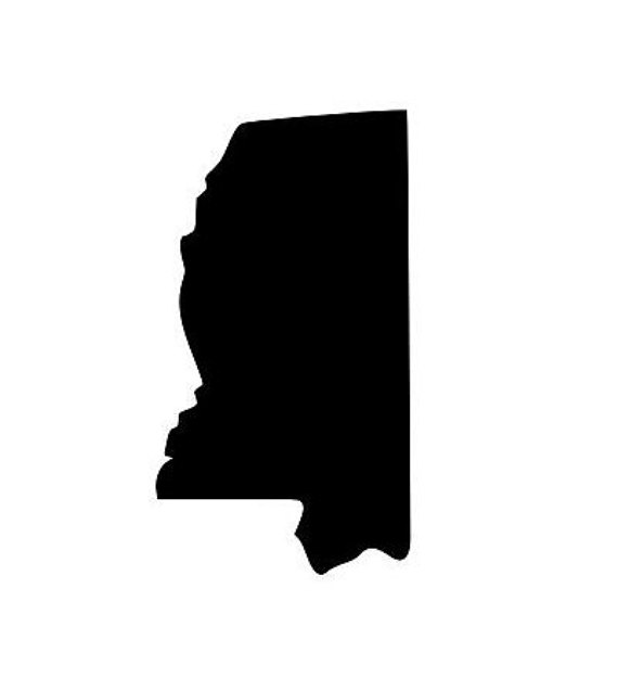 570x625 State Of Mississippi Ms Outline Laptop Cup Decal Svg Digital