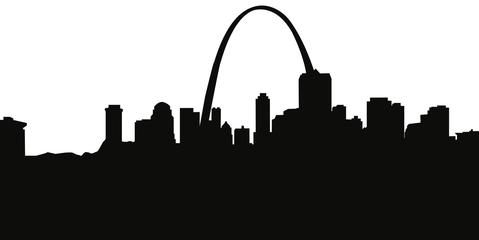 479x240 St. Louis Missouri Skyline Silhouette Cityscape Purses And Pillows