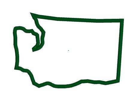 451x355 Washington State Outline Clipart