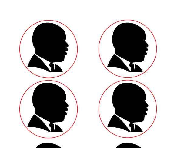 574x489 Martin Luther King Jr 1.5 Circle Instant Download For Party