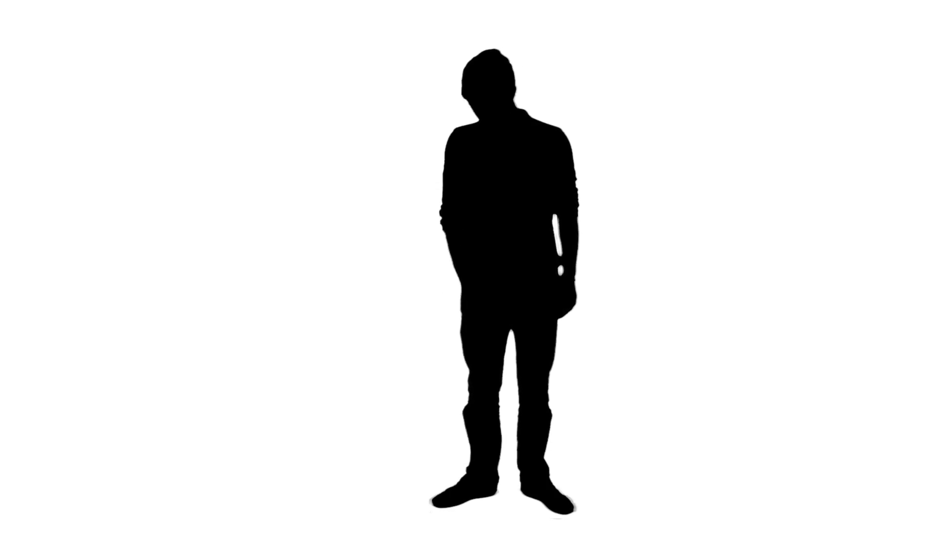 1920x1080 Incoming Call Mobile Phone Silhouette Man