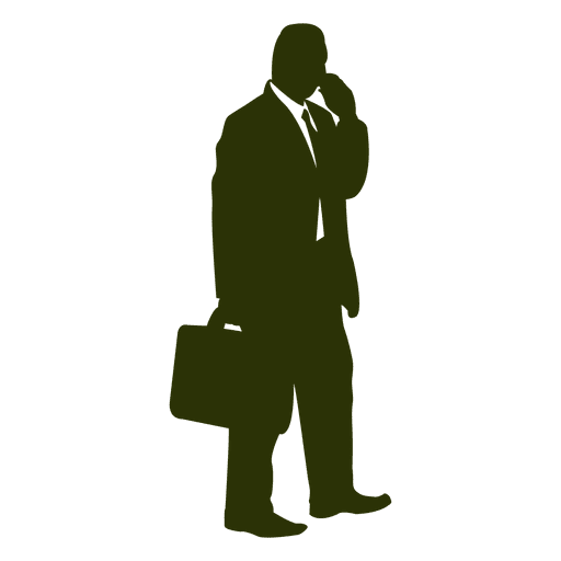 512x512 Businessman Talking Mobile Silhouette 3