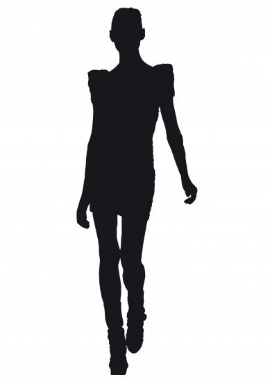 389x550 Fashion Model Silhouette