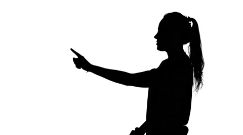 480x268 Photographer Puts Up Models. White. Silhouette ~ Hi Res