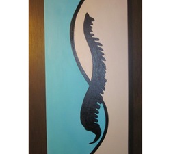 250x225 Single Canvas Spine Painting Color Background Silhouette