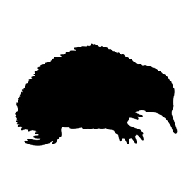 270x270 Echidna Silhouette Stencil Free Stencil Gallery