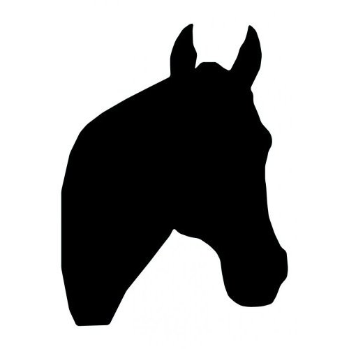 500x500 Horse Head Silhouette Patterns