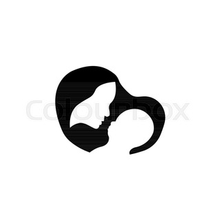 320x320 Mother With Baby Flat Icon, Mothers Day, Mom Holding A Baby Vector