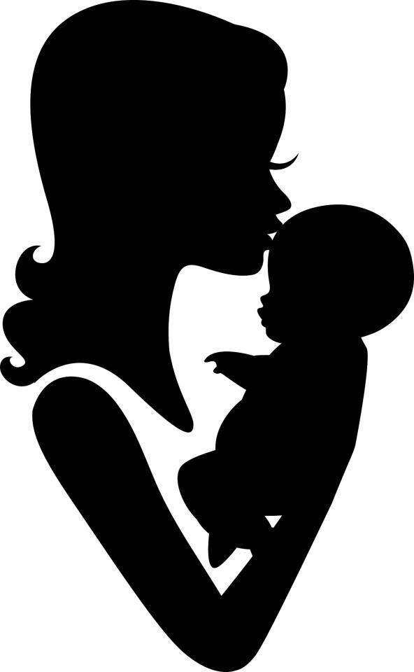592x960 Mom And Baby Silhouette Image Mother Medicine